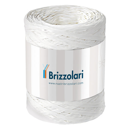 Rafia Sintetica 6802 5Mmx200Mt Colore Bianco 01 Brizzolari