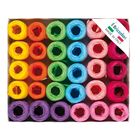 30 Ovine Rafia Sintetica 6802 5Mmx20Mt Assortimento Primavera Brizzolari