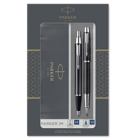 Gift Set Sfera M + Stilografica M Im Black Ct Parker