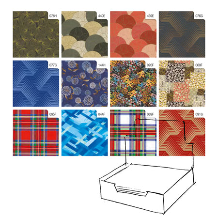 Scatola 100Fg Carta Regalo Raso Classico 70X100Cm Rex Sadoch