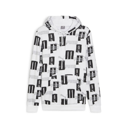 PUMA ESS+ LOGO LAB AOP Hoodie TR PUMA White
