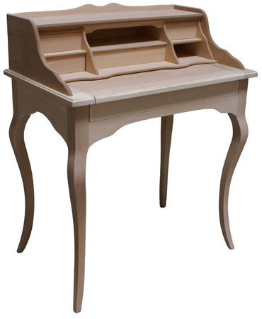 MOBILI 2G - Scrivania 6 cassetti con tiretto legno grezzo 78X50X96 (3107)