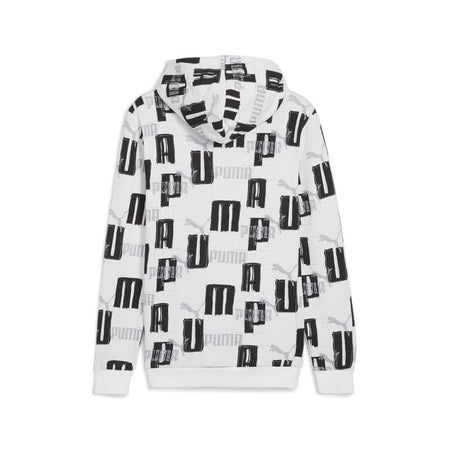 PUMA ESS+ LOGO LAB AOP Hoodie TR PUMA White