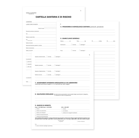 Registro Cartella Sanitaria/Di Rischio 34Pag. Num. 31X24,5Cm Du131910000 Du