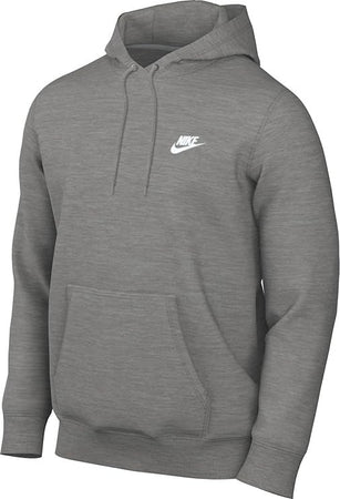 Nike Sportswear Club Fleece, Felpa con Cappuccio Uomo, Grigio (Dk Grey Heather/ Lt Smoke Grey/ White)