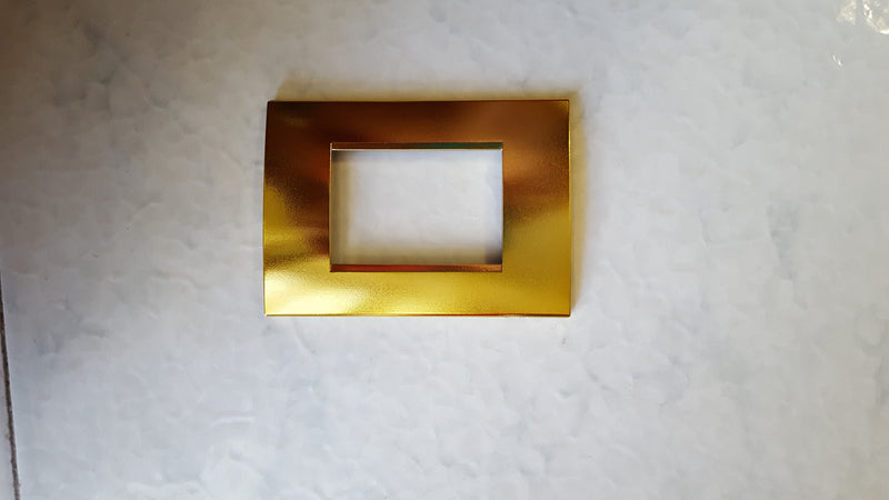 PLACCA ORO LUCIDO IN ABS PER SCATOLE RETTANGOLARI SERIE SOFT