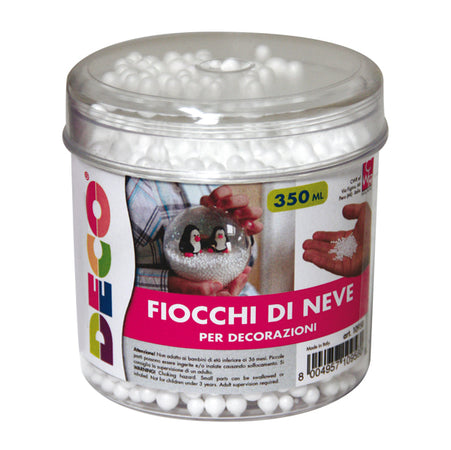 Barattolo 350Ml Palline Neve In Polistirolo 10958 Deco