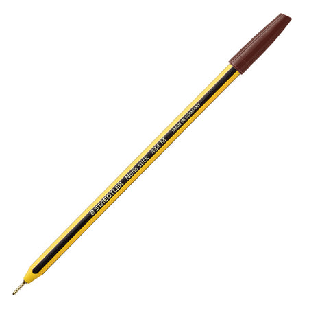 Scatola 10 Penna A Sfera 434 Noris Stick Marrone 1,0Mm Staedtler