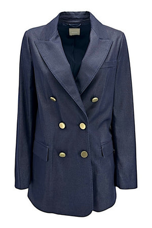 Kiltie Giacche Denim scuro da donna