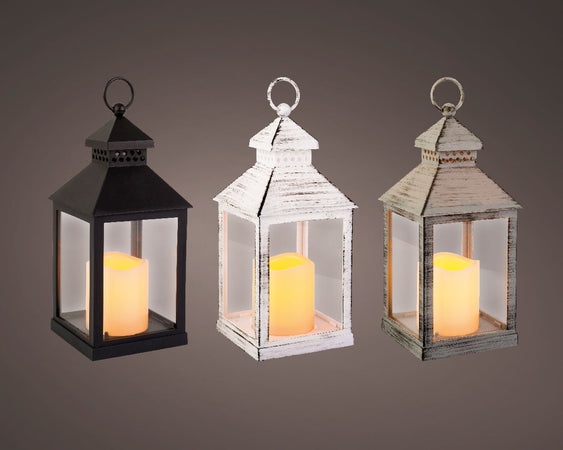 Lanterne luminose color Naturale in legno, decorazione per esterno