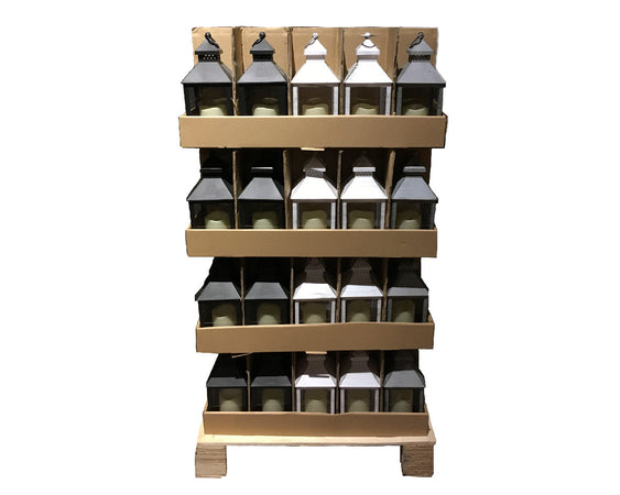 Lanterne luminose color Naturale in legno, decorazione per esterno