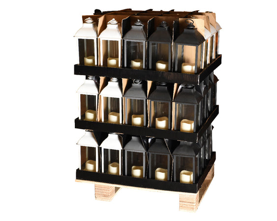 Lanterne luminose color Naturale in legno, decorazione per esterno