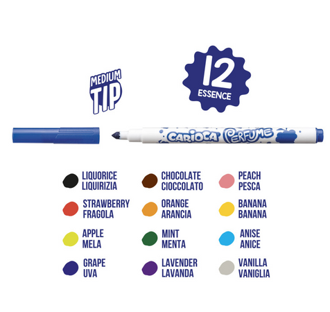 Carioca, Pennarelli Perfume, 12 pz