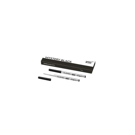 MONTBLANC Mod. MISTERY BLACK - BALLPOINT PEN REFILLS - FINE - 2 PCS