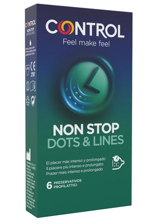 Preservativi ritardanti stimolanti Control Non Stop 6 pz