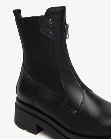 NeroGiardini Donna Stivaletti Chelsea in Pelle e Tessuto