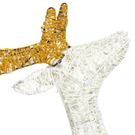 Renna 3D luminosa con LED LHC Traditional da Ø 5 mm, con cavo di alimentazione