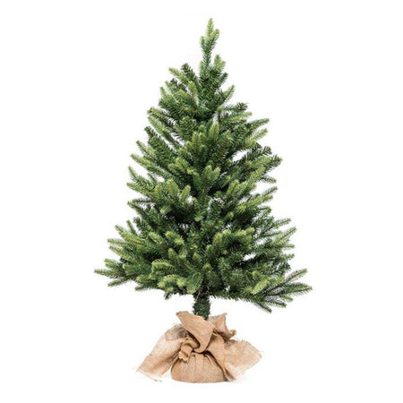 Albero di natale pinetto "Norvegia" in PVC + PE effetto Real Touch  h 120 cm