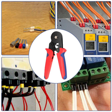 Pinza Crimpare a Cricchetto per Capicorda con 1200 Terminali 2.5-6.0 mm