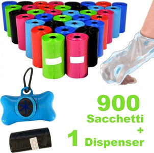 900 SACCHETTI IGIENICI PER BISOGNI ESCREMENTI CANI RACCOLTA FECI CON DISPENSER Trade Shop italia - Napoli, Commerciovirtuoso.it