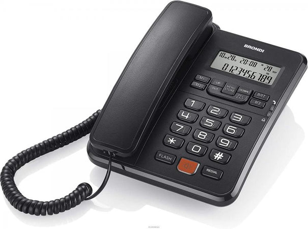 telefono fisso da ufficio con display e vivavoce