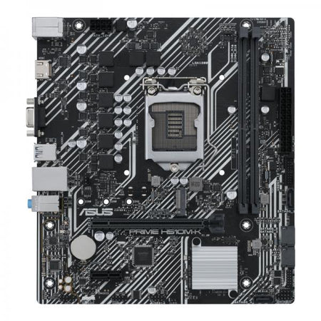 Scheda madre Asus PRIME H510M-K - Supporto processori Intel Socket 1200 10a/11a Gen Intel Core, Pentium Gold and Celeron - Ram 2x DDR4 2933/2133 Mhz - Vga, Hdmi - 6x Usb3.2 / 2x Usb2.0 - GLan -