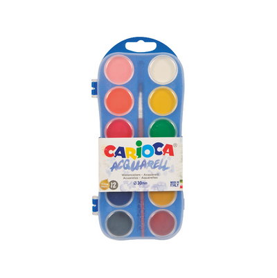 Carioca, acquarelli assortiti 12 colori