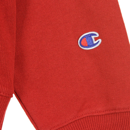 CHAMPION Felpa Cappuccio Uomo Hooded Sweatshirt Red da uomo