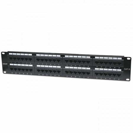 Pannello Patch UTP 48 posti RJ45 cat. 6