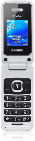telefono cellulare brondi fox bianco