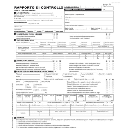 25 Rapporti Controllo Efficienza Energetica Reg.Lombardia T1A 29,7X21Cm Snap3C.