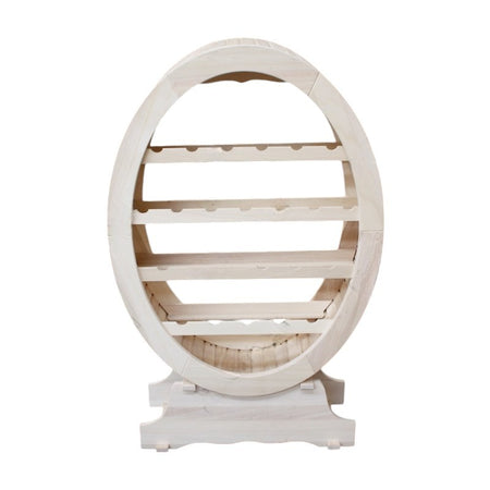MOBILI 2G - PORTABOTTIGLIE IN LEGNO CLASSICO GREZZO L.79 P.31 H.123 (1211)