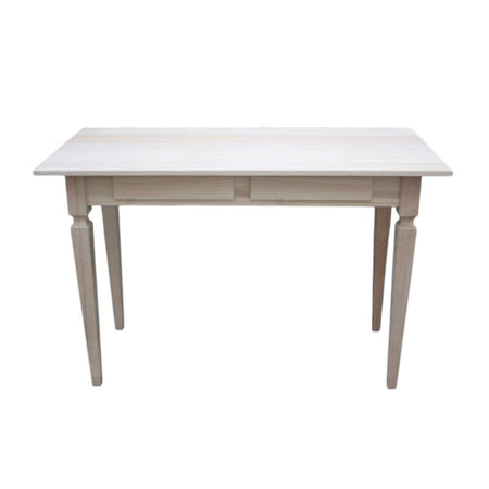 MOBILI 2G - SCRIVANIA 2 CASSETTI IN LEGNO MASSELLO GREZZO L.120 P.58 H.79 (549)
