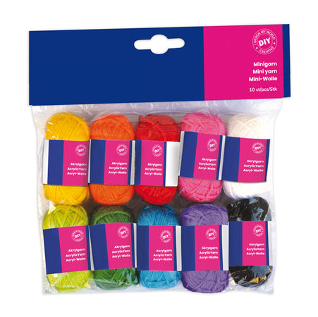 Set 10 Matasse 100 Acrilico Lung. 36Mt Colori Assortiti Cwr