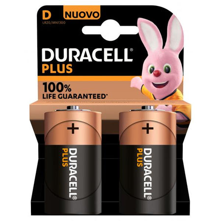 PILE DURACELL TORCIA D PLUS 100 2Pz