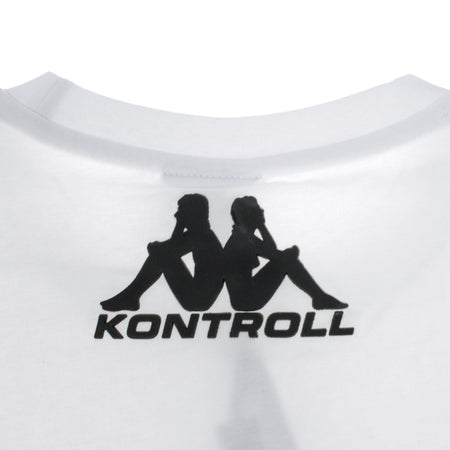 KAPPA KONTROLL Maglietta Uomo Kontroll Tee White/black da uomo