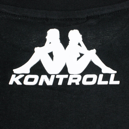 KAPPA KONTROLL Maglietta Uomo Kontroll Tee Black/white da uomo