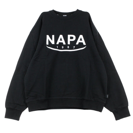 NAPA SILVER Felpa Girocollo Uomo B-arosa Crew Sweat Black da uomo