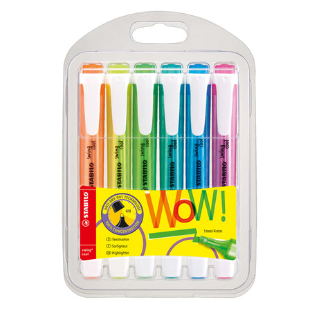 Astuccio 6 Colori Evidenziatore Swing Cool Fluo Stabilo