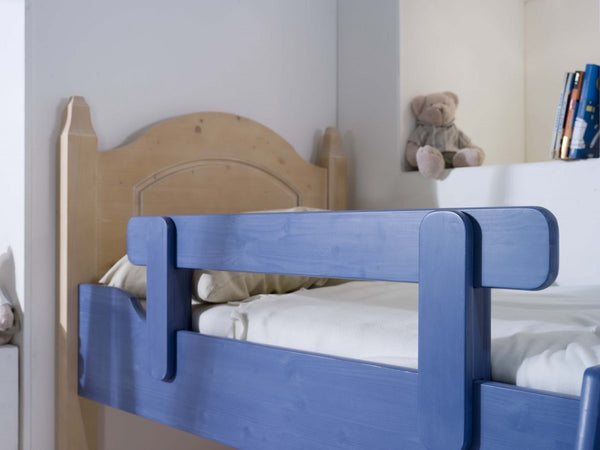 MOBILI 2G - LETTO A CASTELLO LEGNO ABETE SHABBY AZZURRO E MIELE 93x205x186 (2232)