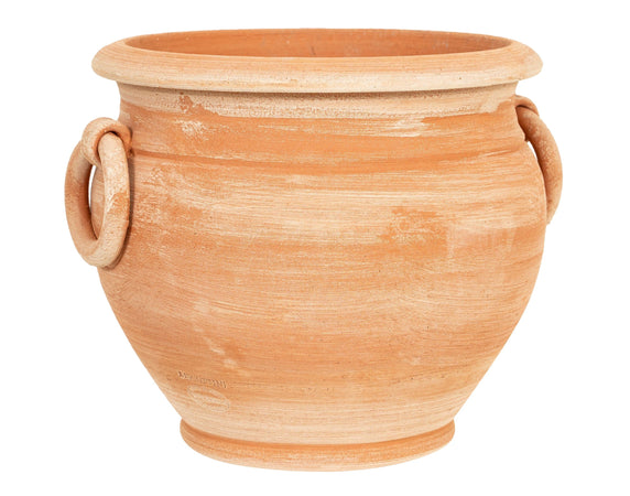 Biscottini Vaso caspò in Terracotta 100% Made in Italy interamente Lavorata a Mano orcio