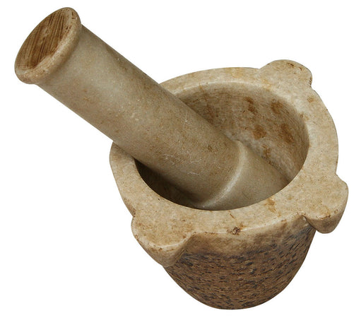 Biscottini Mortaio completo di pestello in marmo L15xPR15xH10 cm