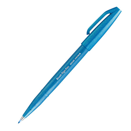 Sign Pen Brush Azzurro Pentel