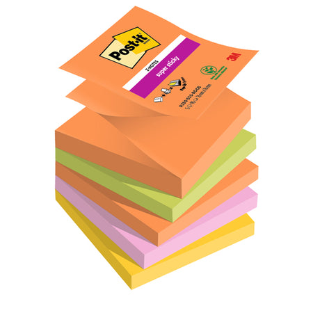 Cf. 5Pz Blocco 90Foglietti Post-It Super Sticky Z-Notes 76X76Mm R330-5Ss-Boos