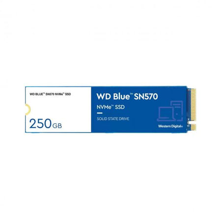 Western Digital WD Blue SN570 250 GB M.2 PCI Express 3.0 NVMe (Blue SSD SN570 NVMe 250GB M.2 - 2280 PCIe Gen3 8Gb/s internal - single-packed - Warranty: 12M)