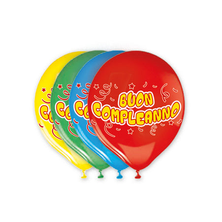 Busta 20 Palloncini In Lattice D30Cm Buon Compleanno Big Party