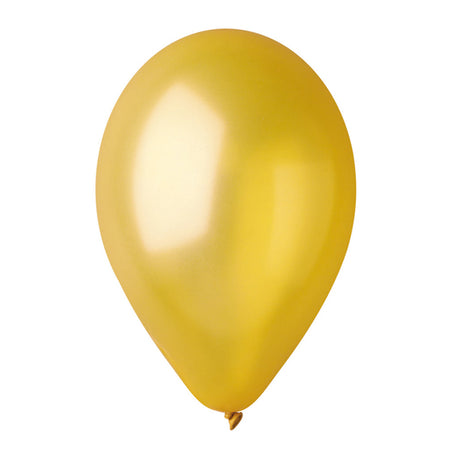 Busta 16 Palloncini D26Cm Metal Oro Big Party
