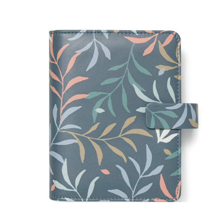 Organiser F.To Pocket 146X128X36Mm C/Cinturino Fantasia Botanical Blu Filofax