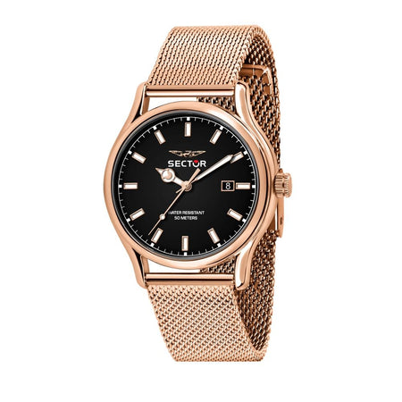 Orologio SECTOR uomo 660 datario bracciale acciaio oro rosa / nero
