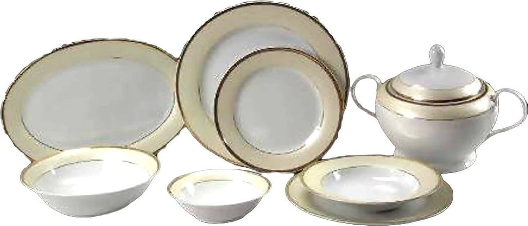 95 pezzi servizio piatti Mariella GOLD art ELE 720437 Cose di Casa Servizio per la tavola da 95 pezzi con servizio the e caffè servizio piatti L'Orchidea - Siderno, Commerciovirtuoso.it